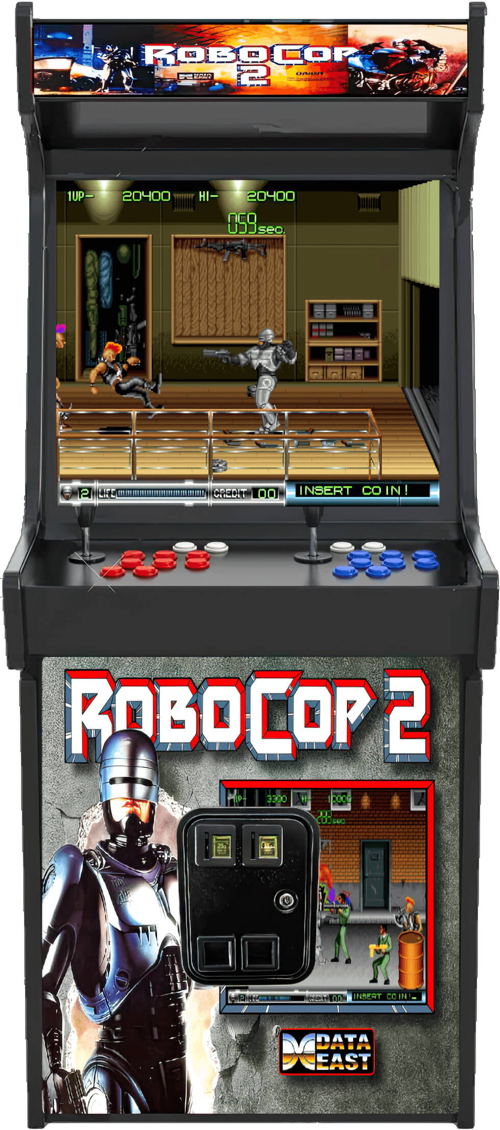 Видеоигра RoboCop 2 на Аркадном автомате